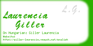 laurencia giller business card